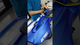 badminton racket stringing Yonex precision 30 [upl. by Shugart]