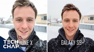 Samsung Galaxy S9 Plus vs iPhone X Camera Review  The Tech Chap [upl. by Retsek]