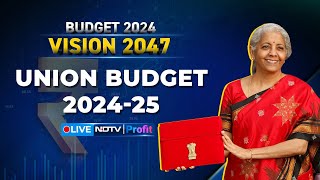 Nirmala Sitharaman Speech LIVE  Union Budget 2024 LIVE Updates  Budget 2024 Stock Market LIVE [upl. by Dnalyar435]