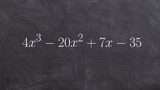 Factoring a third degree polynomial with four terms by grouping [upl. by Penthea]