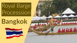 The Royal Barge Procession  Centuries Old Royal Boat Ceremony Bangkok Thailand 2024 [upl. by Pelson249]