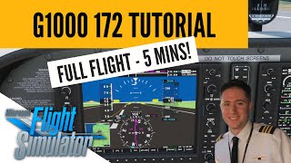 MSFS How to Use Autopilot G1000  Full Flight in 15 Steps by REAL PILOT [upl. by Lowry]