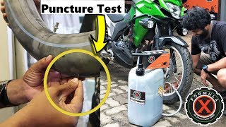 PERMANENT PUNCTURE PROOF TYRE  Tube amp Tubeless  Installation amp PUNCTURE Demo  Formula X Sealant [upl. by Raasch932]