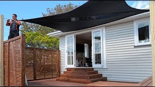 How to Install Shade Sails  Mitre 10 Easy As DIY [upl. by Jamill475]