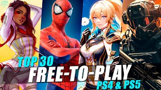 TOP 30 BEST FREE PS4 amp PS5 GAMES 2024 FREE TO PLAY [upl. by Aliam]