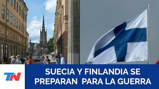 Suecia y Finlandia instaron a sus habitantes a prepararse para una posible guerra [upl. by Aymahs651]