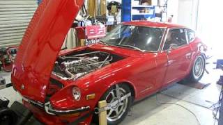 240Z dyno run 3  31 stroker 264 rwhp  6000 [upl. by Amaleta480]