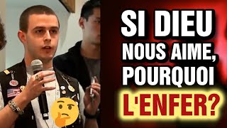 Étudiant embarasse un théologien PQ Dieu envoit en enfer sIl nous aime  bienetmal jesus [upl. by Aloek289]