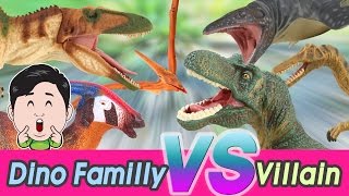 Dino familly vs Villains Full version 15 Cocostoy with Collecta figures cocostoy [upl. by Otilrac892]