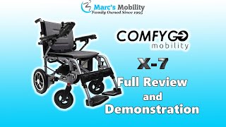 Comfygo X7  Lightweight Folding Power Chair with Wireless Remote [upl. by Ziul]