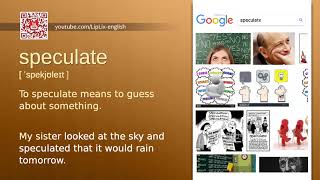 Speculate  C2 level english vocabulary lesson wwwLipLixcom [upl. by Nnahsal]