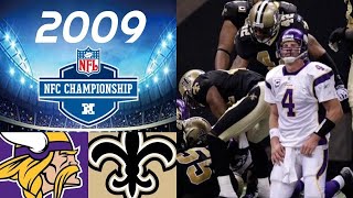 Minnesota Vikings vs New Orleans Saints  2009 NFC Championship Highlights [upl. by Roseline]