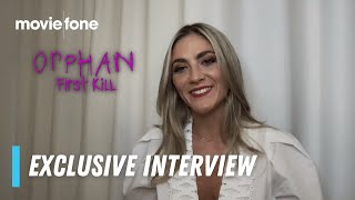 Orphan First Kill  Exclusive Interviews  Moviefone TV [upl. by Koziel]