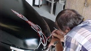 Hand Pinstriping Techniques Choosing The Right ColorsPart 1 [upl. by Fern]