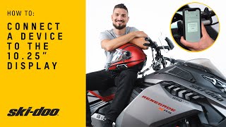 Connect a Device 1025quot Touchscreen Display  SkiDoo [upl. by Lewert]