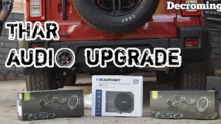 Thar Audio upgrade  Ofc Wiring  Blaupunkt  JL Audio  Car Decor  Best audio  Dsp  Hyderabad [upl. by Christy159]