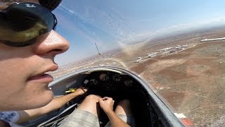 K7 Glider Cockpit Approach and Landing at Mammari Airstrip  Flight Training [upl. by Jonis]