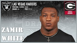 2022 NFL DRAFT Zamir White  Las Vegas Raiders [upl. by Erdnaxela]