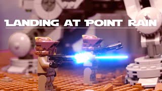 LEGO Star Wars 41st The Landing At Point Rain Stop Motion [upl. by Atneuqal]