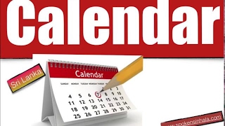 Calendar Year Months Buddhist months Days Holidays in Sinhala [upl. by Longfellow]