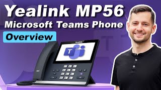 Yealink MP56 Desk Setup and How to Connect to the Internet  Microsoft Teams Phone Device [upl. by Rivard]