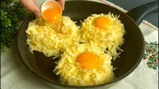 Reiben Sie einfach die Kartoffeln Nur 2 Kartoffeln und 3 Eier Leckeres Abendessen für ein paar Ce [upl. by Laughton891]