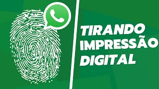 Como Tirar a Impressão Digital Do Whatsapp [upl. by Nnave70]