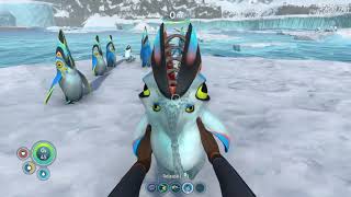 the baby pengling mother attacks me in  Subnautica Below Zero [upl. by Georgie]