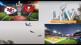 Flyover  Super Bowl LV 2021  Tampa Bay Buccaneers vs Kansas City Chiefs NFL 4K [upl. by Spector825]