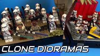 LEGO Star Wars  Clone Dioramas Anaxes and 91st Recon [upl. by Attenat]