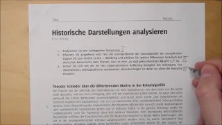 Eine historische Darstellung analysieren  Aufgabentyp B [upl. by Orimar]