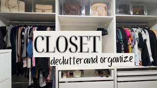 CLEAN WITH ME  Closet and office declutter cleaning motivation [upl. by Nawyt]