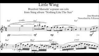 Little Wing Branford Marsalis soprano sax solo [upl. by Lane541]