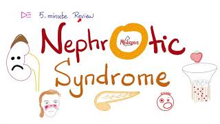 Nephrotic Syndrome  Five 🖐 Minute Review [upl. by Nosduh340]