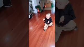 This kid has become so powerful after learning Kung Fu for a few days funny cutebaby [upl. by Lyndel]