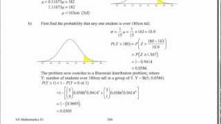 AS Mathematics for CIE  S1 Normal 4  Finding µ and σ [upl. by Delastre]