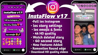 InstaFlow v17 Tutorial  InstaFlow New features amp Settings  InstaFlow iPhone story  ios story [upl. by Arries]