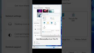 Cara Menampilkan Icon This PC di Desktop Windows 11 tipdantrikwindows tutorialkomputer tutorial [upl. by Nylauqcaj770]