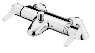 Thermostatic Bath Shower Mixer with Modern Slider Rail Kit [upl. by Lyret971]