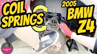 How to Rear Coil Spring Replace 2005 BMW Z4 E85 Short but hard way [upl. by Aneel]