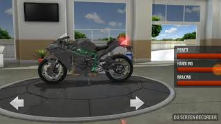 Kawasaki Ninja H2R game play traffic rider [upl. by Newo]