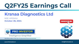 Krsnaa Diagnostics Ltd  Q2FY25  Earnings Conference Call  concallshorts krsnaadiagnostics [upl. by Issie]