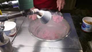 liquid nitrogen ice cream [upl. by Nerissa]