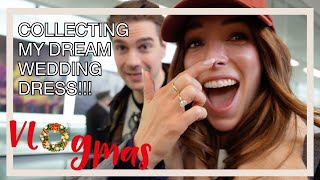 VLOGMAS WEEK 1  Life Updates Collecting my dream wedding dresses in London amp Winter Wonderland [upl. by Noeht]