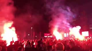 22082019 Sfeer RAFC fans vs AZ groot scherm Bosuil [upl. by Eelrebmik]