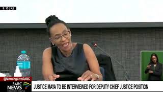 Judge Mandisa Maya to be interviewed for Deputy Chief Justice position [upl. by Oiratno]