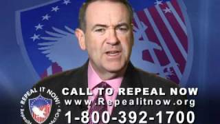 Mike Huckabee endorses our drive to Repeal It Now [upl. by Horatius]