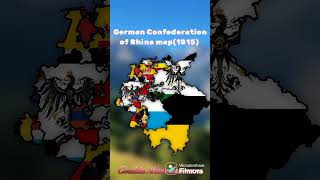 German Confederation of Rhine map1815 europe mapper geography subscribe mapology enfemapping [upl. by Nitsraek967]