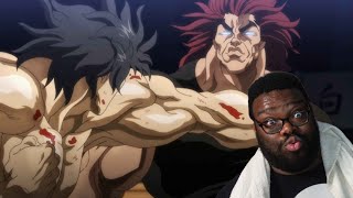 Baki vs Kengan Ashura Yujiro meets Kuroki Gensai reaction  King of lightning [upl. by Yrrac]