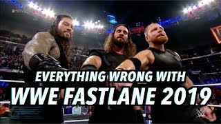 Everything Wrong With WWE Fastlane 2019 [upl. by Knowles357]